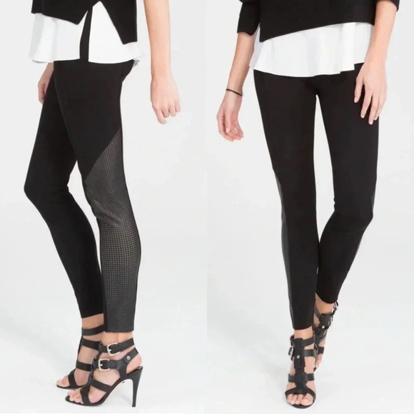 Spanx Perforated Panel Leggings‎ size Small Excellent preowned - Picture 1 of 13